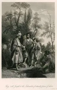 Kardeşlerinin Hazreti Yusuf'u Yirmi Gümüşe Midyanlı (ismaililer) Tüccarlara Satmaları, Genesis (Diriliş), Chapter (Bölüm) 37. Verse (Ayet) 28.