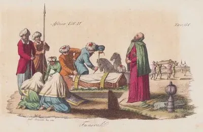 Kuzey Afrika'da Bir Berberi'nin Defin (Cenaze) Töreni, Afrika Cilt II. Resim 68.