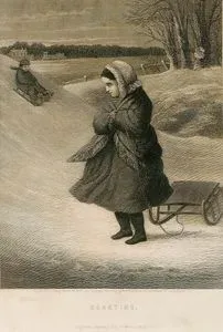 Kızakla Kayan Çocuklar