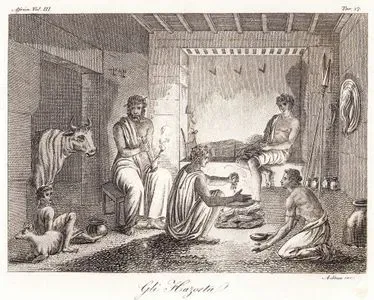 Etiyopya'da (Habeşistan) HazortaKabilesi Üyelerinin Evi, Afrika Cilt III. Resim 17.