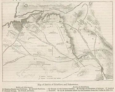 Kırım Savaşı sırasında Gerçekleşen 25 Ekim 1854 Tarihindeki Balaklava Ve 05 Kasım 1854 Tarihindeki İnkerman Savaşlarının Haritaları