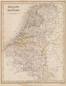 Hollanda ve Belçika Haritası