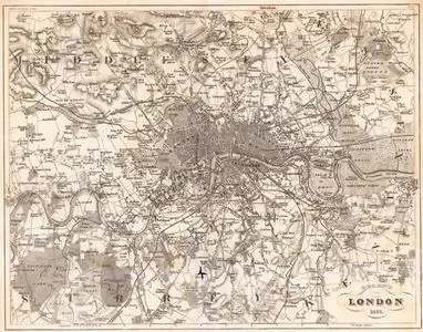Londra`nın 1857 Yılındaki Haritası