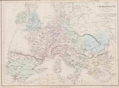 Kutsal Roma-Cermen İmparatorluğu Haritası (Şarlman İmparatorluğu)
