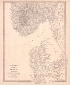 Danimarka ve Norveç Haritası