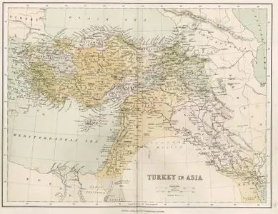 Asya'daki Türkiye (Anadolu) Haritası