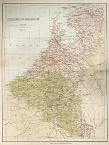 Hollanda ve Belçika Haritası