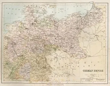 1878 Yılında Alman İmparatorluğu Haritası
