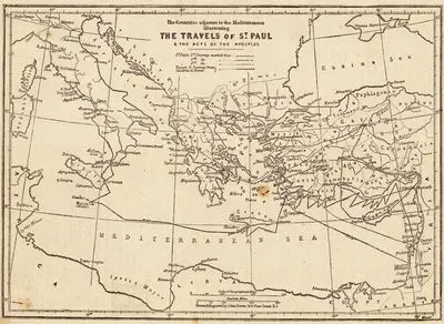 Akdeniz Ülkelerinde Aziz Paul'un Seyahatlerinin ve Resullerin İşleri (The Acts of the Apostles) Kitabında Anlatılan Olayların Coğrafi Gösterimi