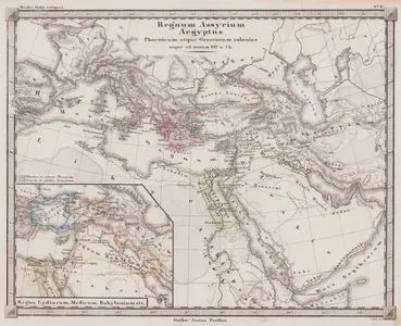 M.Ö. 627 yılına kadar Asur İmparatorluğu’nun, Antik Mısır’ın ve Fenike ile Yunan Kolonilerinin Anadolu ve Çevresindeki Yayılım Alanları - Lidya, Med ve Babil Krallıkları