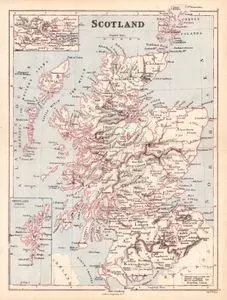 İskoçya Haritası -Shetland ve Orkney Adaları - Forth Körfezi
