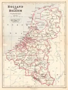 Hollanda ve Belçika Haritası
