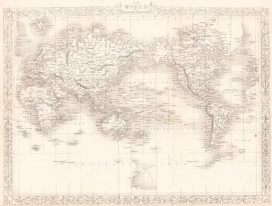 Dünya Haritası (Merkatör Projeksiyonu ile)