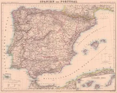 İspanya ve Portekiz Haritası - Kanarya Adaları