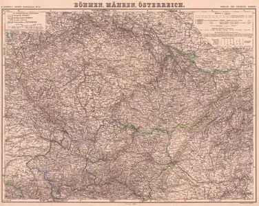 Bohemya, Moravya ve Avusturya Haritası