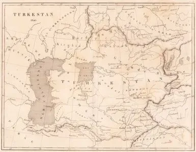 1845 Tarihindeki Türkistan Haritası