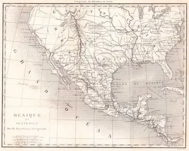 Meksika ve Guatemala Haritası