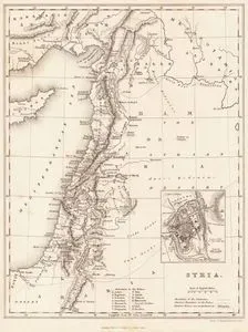 Suriye-Kutsal Topraklar-Türkiyenin Güney Kısmı-Kudüs Şehrinin Planı