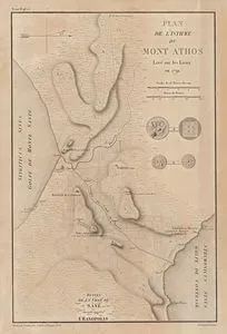 1791 Yılında Yerinde Yapılan Ölçüm ve Gözlemlere Dayanılarak Hazırlanmış Aynoroz Yarımadası (Kıstağı) ve Serhas (Xerxes) Kanalının Planı