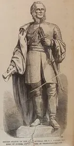 Trafalgar Meydanında Bulunan Scinde Kahramanı General Charles James 
Napier'in Bronz Heykeli
