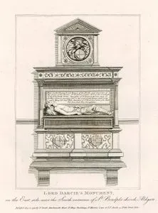 Londra'da Aldgate'de St.Botolph Kilisesinde Bulunan Lord Thomas Darcy Anıtı