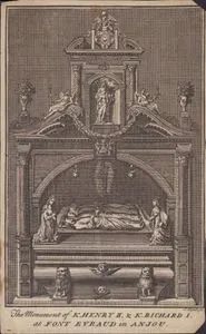 Anjou'da Fontevraud Manastırında Bulunan İngiltere Kralı II.Henry İle İngiltere Kralı I.Richard Ve Eşlerinin Anıt Mezarları