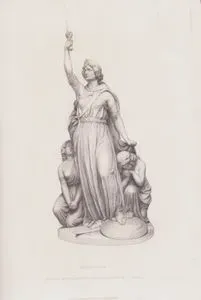 İceni Kabilesinin Kraliçesi Boadicea (Boudica) ve Kızları