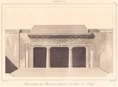 Filistin - Yahuda Krallarının Mezar Anıtı (Restorasyon Çizimi) (Plate 27)