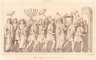 Filistin - Roma’daki Titus Kemeri Üzerinde Yer Alan Zafer Alayı Kabartması (Plate 23)
