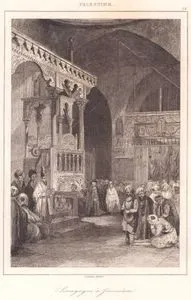 Filistin - Kudüs’teki Sinagog (Plate 52)