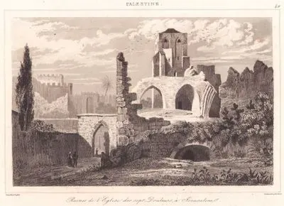 Filistin - Kudüs’te Yedi Acılar Kilisesi Kalıntıları (Plate 49)