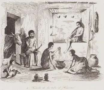 Habeşistanda Hazorta (Asaworta veya Casaorta) Kabilesinden Bir Aile