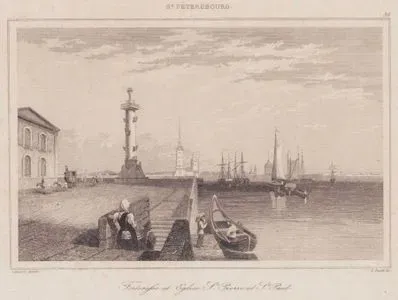 St. Petersburg'da Neva Nehri Kıyısında Yer Alan St.Peter ve St.Paul Kalesi ve Kilisesi