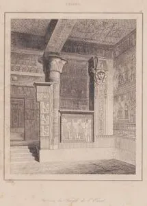 Thebes'deki Batı Tapınağı İç Mekanı, Mısır