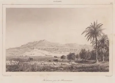 Teb Nekropolünün Ramesseum Yakınındaki Kayalık Yamaçtaki Mezar Girişleri