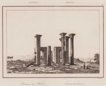 Antik Mısır’daki Antinoopolis (Antinoe) Kentinde Yer Alan Bir Roma Tiyatrosunun Sütunlu Girişi (Portiği)