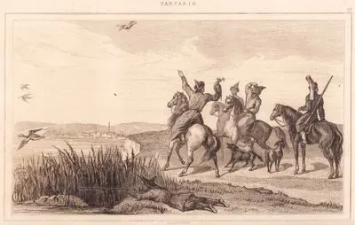 Tataristan - Kırgızların Şahinle Avlanması (Plate 13)