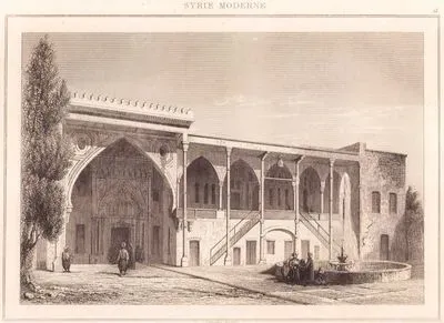 Lübnan'daki Beiteddine Sarayının Genel Görünümü (Plate 14)