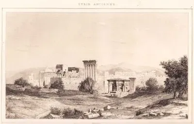 Baalbek Harabeleri'nin Genel Görünümü (Plate 9)