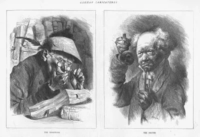 Kitap Kurdu - Doktor (Alman Karikatürleri)