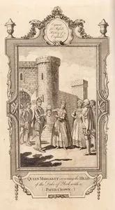 İngiltere Kralı VI.Henry'nin Eşi Kraliçe Margaret York Dükü'nün Kesik Başına Kağıttan Taç Takması