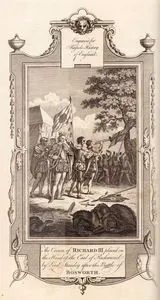 1485 Tarihindeki Bosworth Savaşında Ölen İngiltere Kralı III.Richard'ın Taçının Lord Stanley Tarafından Yeni İngiltere Kralı VII.Henry'nin (Richmond Kontu Victor) Başına Takılması