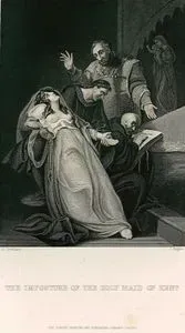 İngiltere Kralı VIII. Henry İle İlgili Kehanetlerinin Sahte Olduğunu İlişkin İfadesinin Elizabeth Barton'a Parmak İzi İle İmzalattırılması