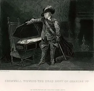 Oliver Cromwell'in İngiltere Kralı I.Charles'ın Cansız Bedenine Bakması