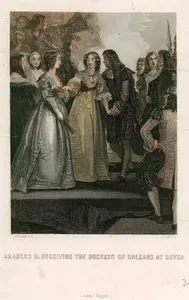 İngiltere Kralı II.Charles'ın Dover'da Kızkardeşi Orleans Düşesi Henrietta Anne Stuart'ı Dover Anlaşması İçin Kutlaması