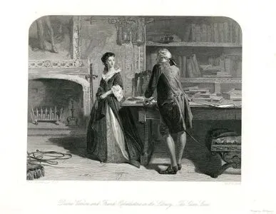 Diana Vernon Ve Frank Osbaldstone Kütüphanede, Eldiven Sahnesi