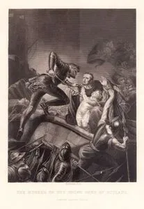 Güller Savaşı Sırasında Gerçekleşen Wakefield Savaşı (30 Aralık 1460) Sonrası 17 Yaşındaki Rutland Kontu Edmund'un Öldürülmesi
