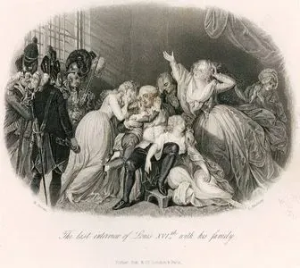 21 Ocak 1793 Tarihinde İdam Edilmeden Önce Fransa Kralı XVI.Louis'in Ailesi İle Son Görüşmesi