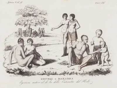 Kuzey Sudan ve Güney Mısır'da Bulunan Barabra (Nubian) Yerlileri, Afrika Cilt II, Resim 56.