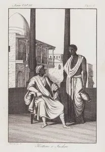Hindistan Toplumunun İkinci Kastı Olan Ksatriyada Bulunan Hintli Rajput Savaşçısı ve Hizmetçisi, Asya Cilt III, Resim 8.